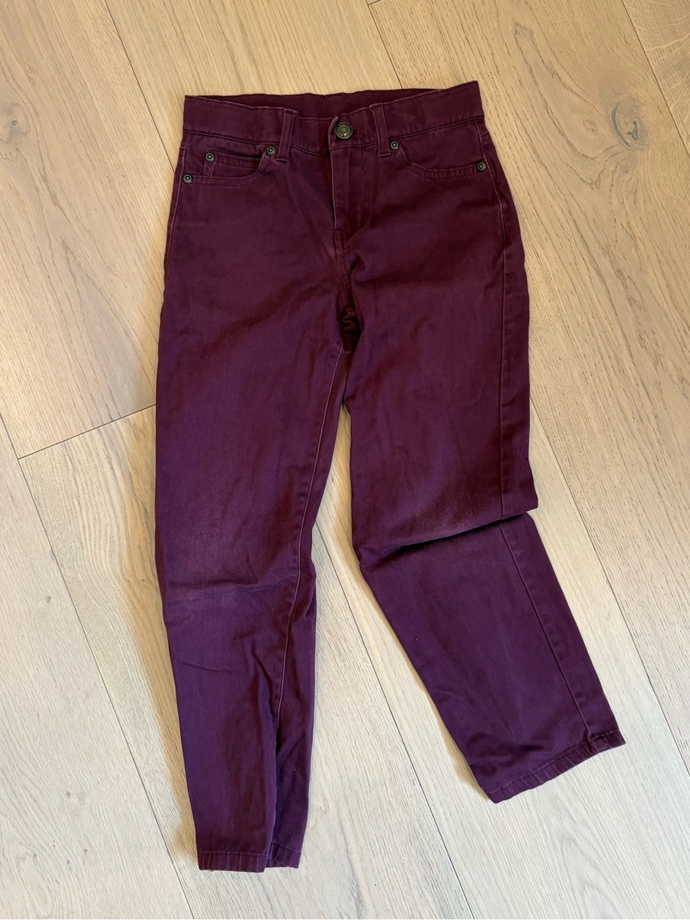 Janie and Jack Slim Burgundy Jeans